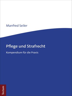 cover image of Pflege und Strafrecht
